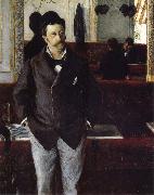 Gustave Caillebotte Inside cafe painting